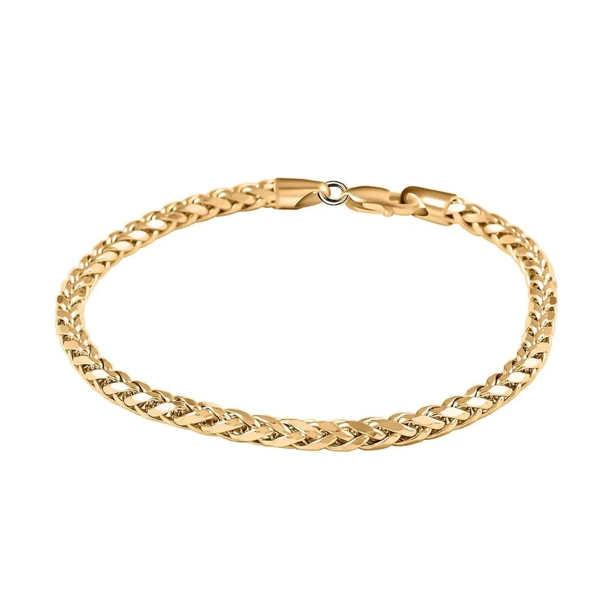 10K Yellow Gold Palma Chain Bracelet, Gold Chain Bracelet, Gold Jewelry, Gold Bracelet, Gold Gifts (7.50 In) 2.5mm, 2.50 Grams image number 0