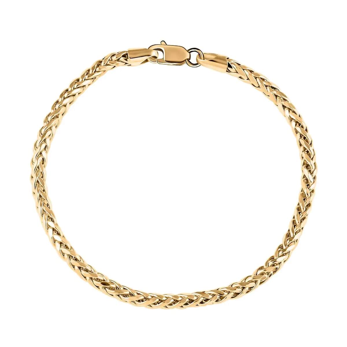 10K Yellow Gold Palma Chain Bracelet, Gold Chain Bracelet, Gold Jewelry, Gold Bracelet, Gold Gifts (7.50 In) 2.5mm, 2.50 Grams image number 3