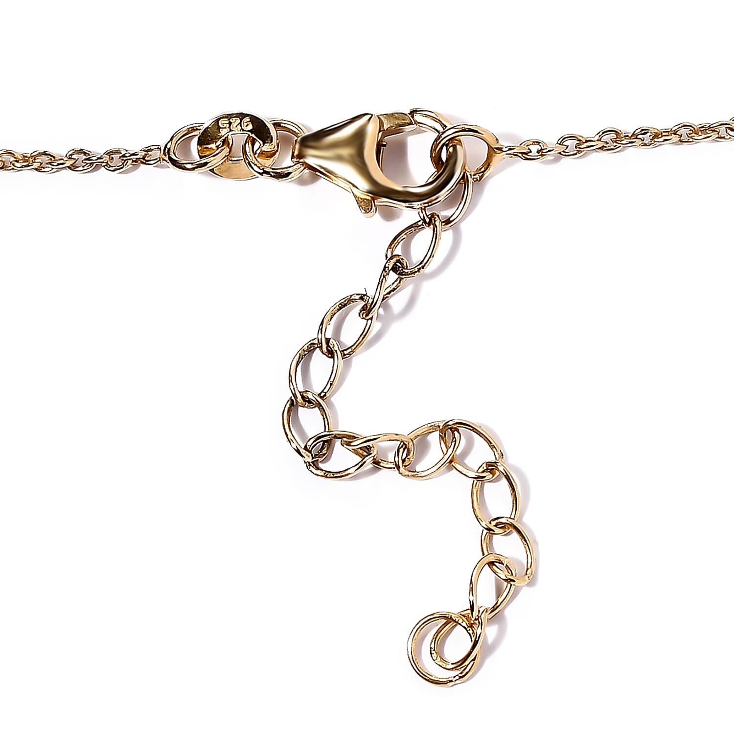 D'Joy Premium Boyaca Colombian Emerald and Moissanite Necklace 18-20 Inches in Vermeil Yellow Gold Over Sterling Silver 2.85 ctw
