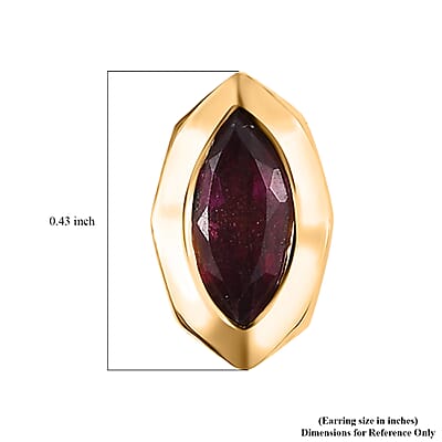 Pure Pink Mystic Topaz 1.25 ctw Stud Earrings in Vermeil Yellow Gold Over Sterling Silver 