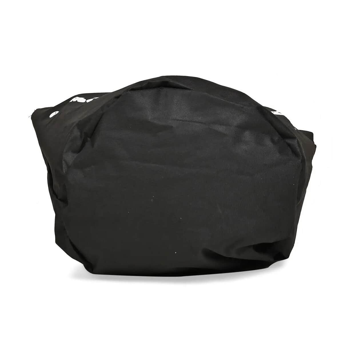 Black Laundry Bag with Aluminum Handle (15"x28.35") image number 5