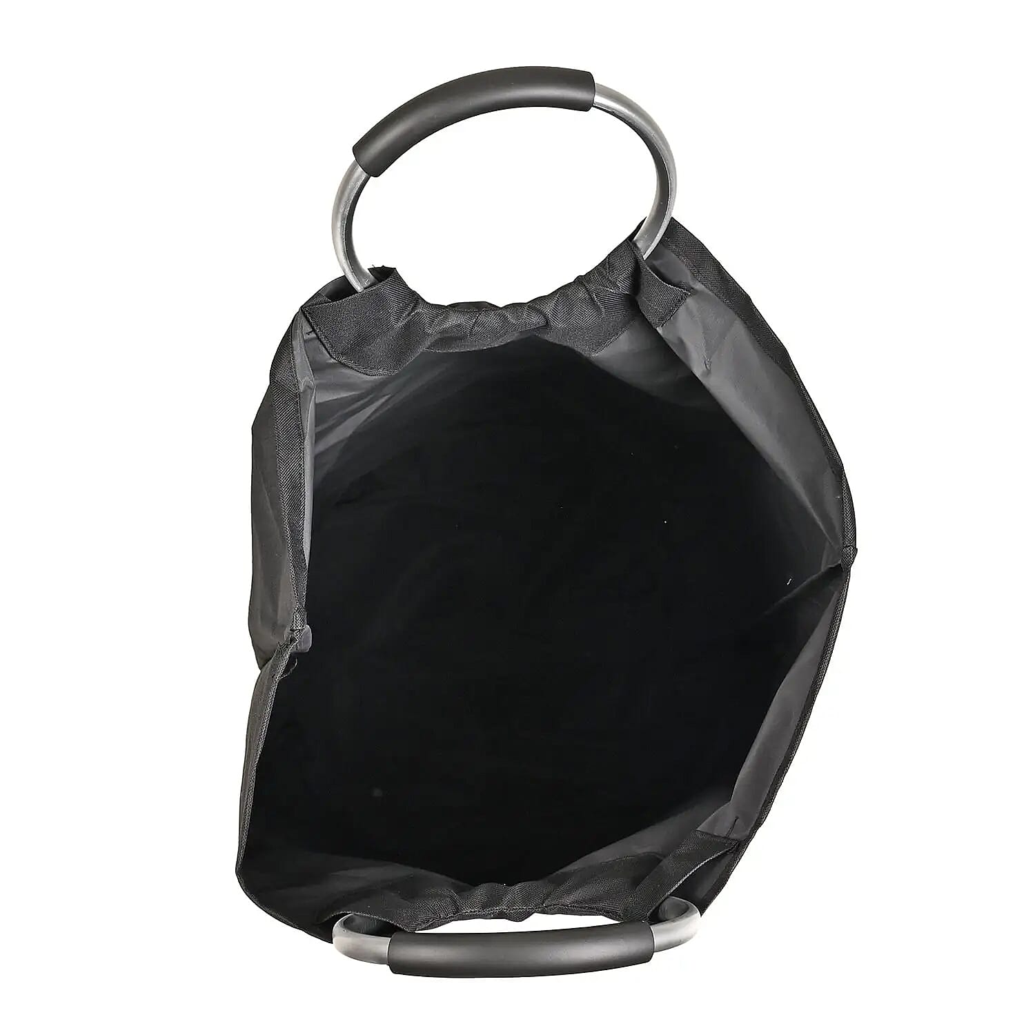 Black Laundry Bag with Aluminum Handle