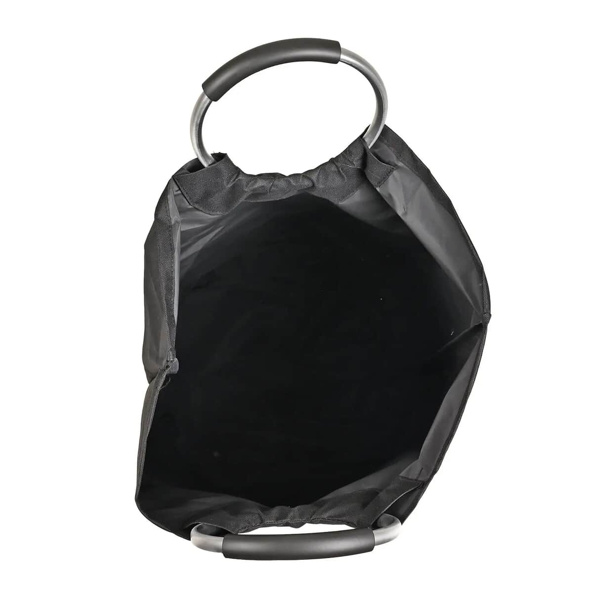 Black Laundry Bag with Aluminum Handle (15"x28.35") image number 6