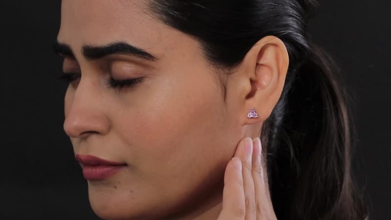 Narsipatnam Purple Spinel Stud Earrings in Platinum Over Sterling Silver 0.75 ctw