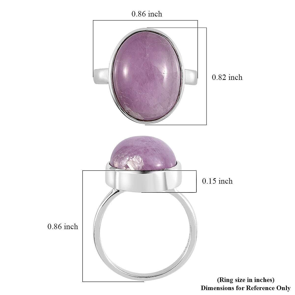 Artisan Crafted Brazilian Kunzite Solitaire Ring in Sterling Silver (Size 6.0) 13.90 ctw image number 5