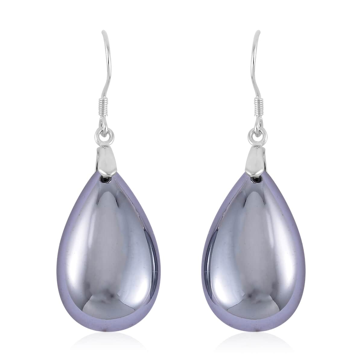 Terahertz Teardrop Earrings in Rhodium Over Sterling Silver 37.10 ctw image number 0