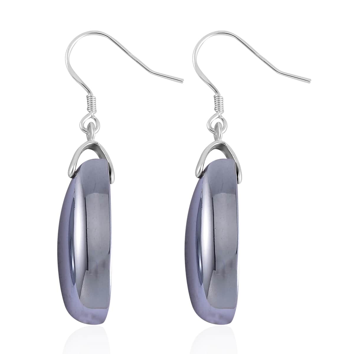 Terahertz Teardrop Earrings in Rhodium Over Sterling Silver 37.10 ctw image number 3