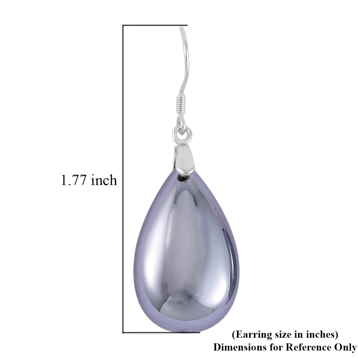 Terahertz Teardrop Earrings in Rhodium Over Sterling Silver 37.10 ctw image number 4