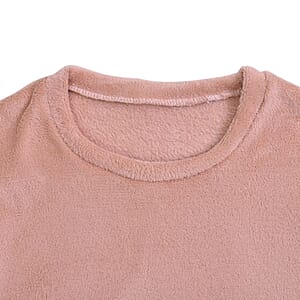 Tamsy Blush Fleece Lounge Set - One Size Fits Most