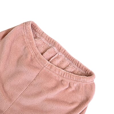 Tamsy Blush Fleece Lounge Set - One Size Fits Most
