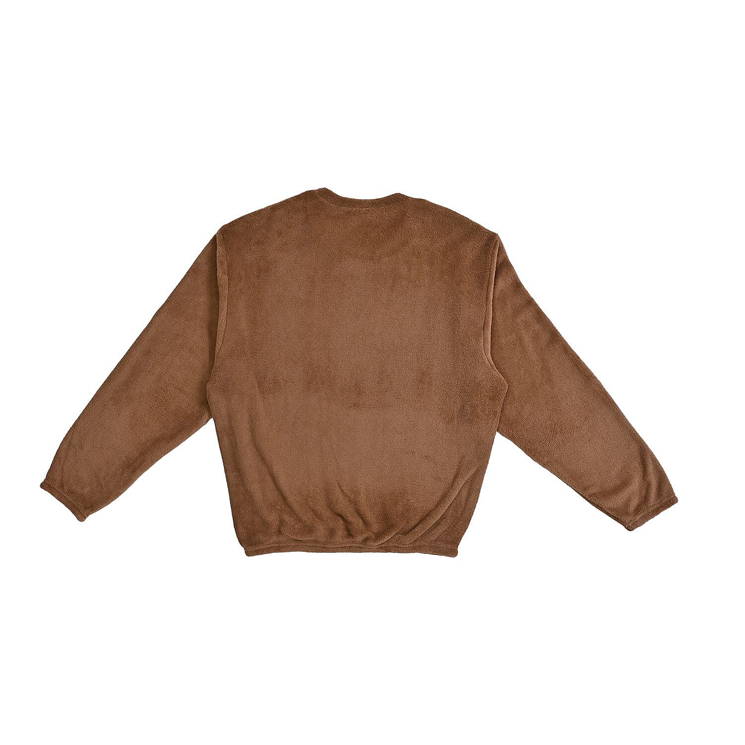 Tamsy Brown Fleece Lounge Set - One Size Fits Most