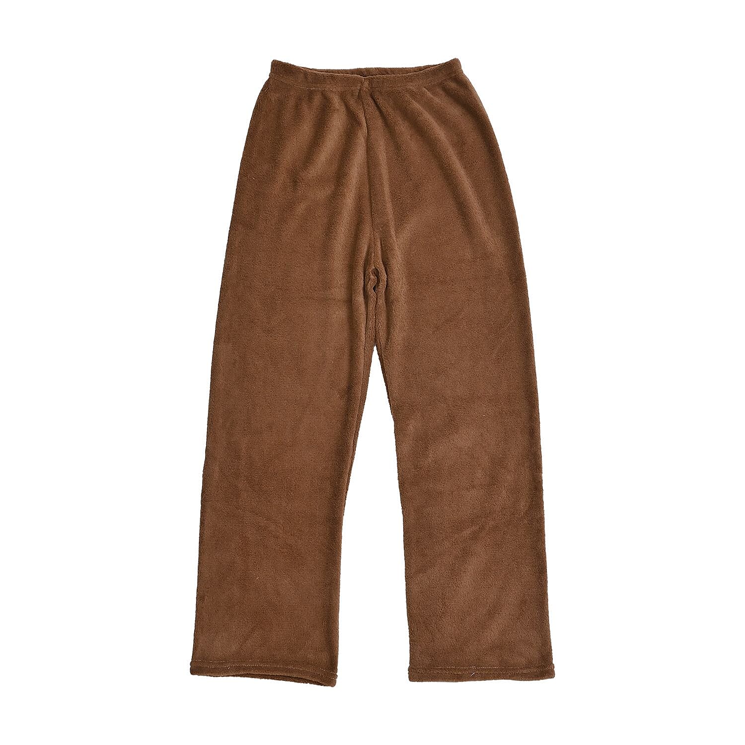 Tamsy Brown Fleece Lounge Set - One Size Fits Most