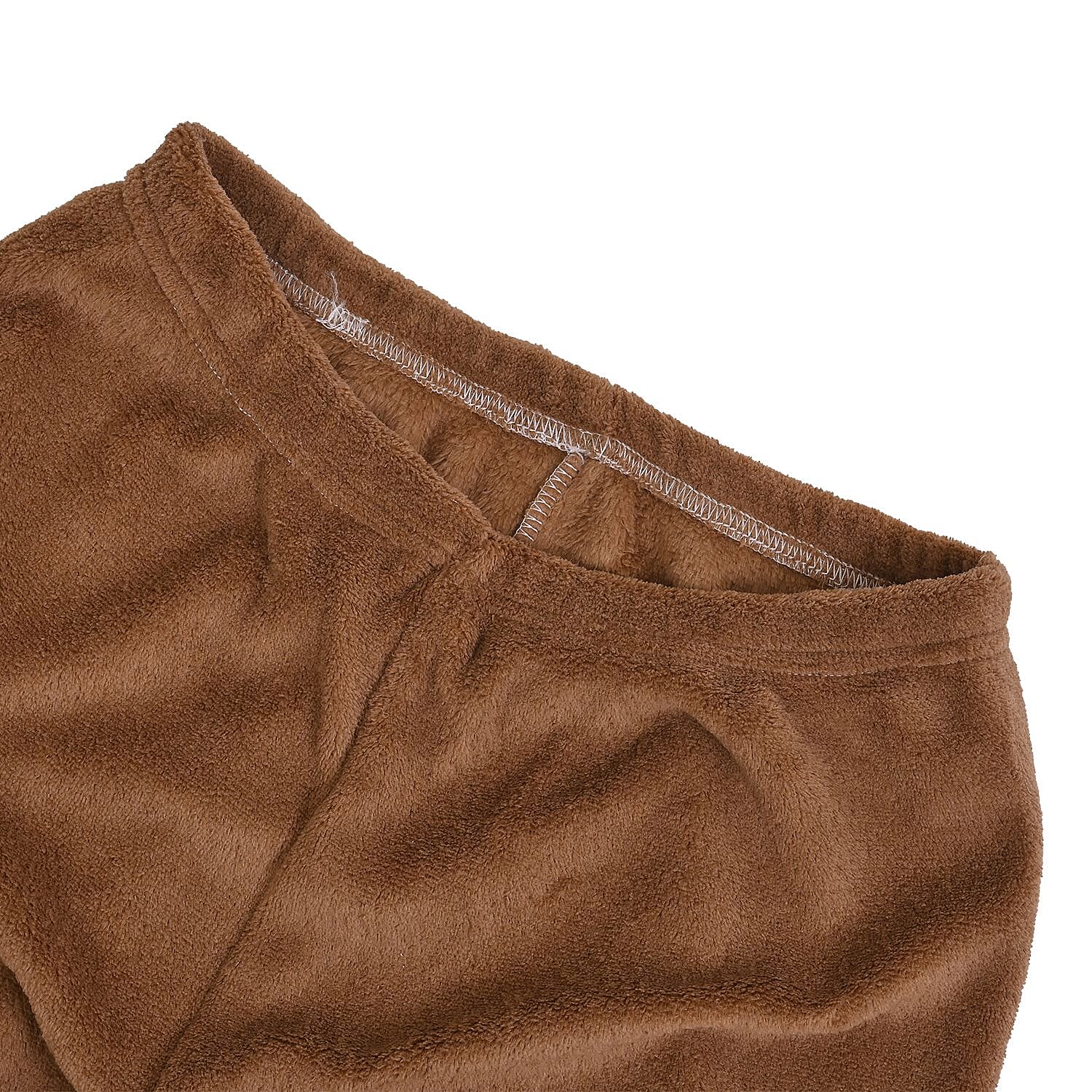 Tamsy Brown Fleece Lounge Set - One Size Fits Most