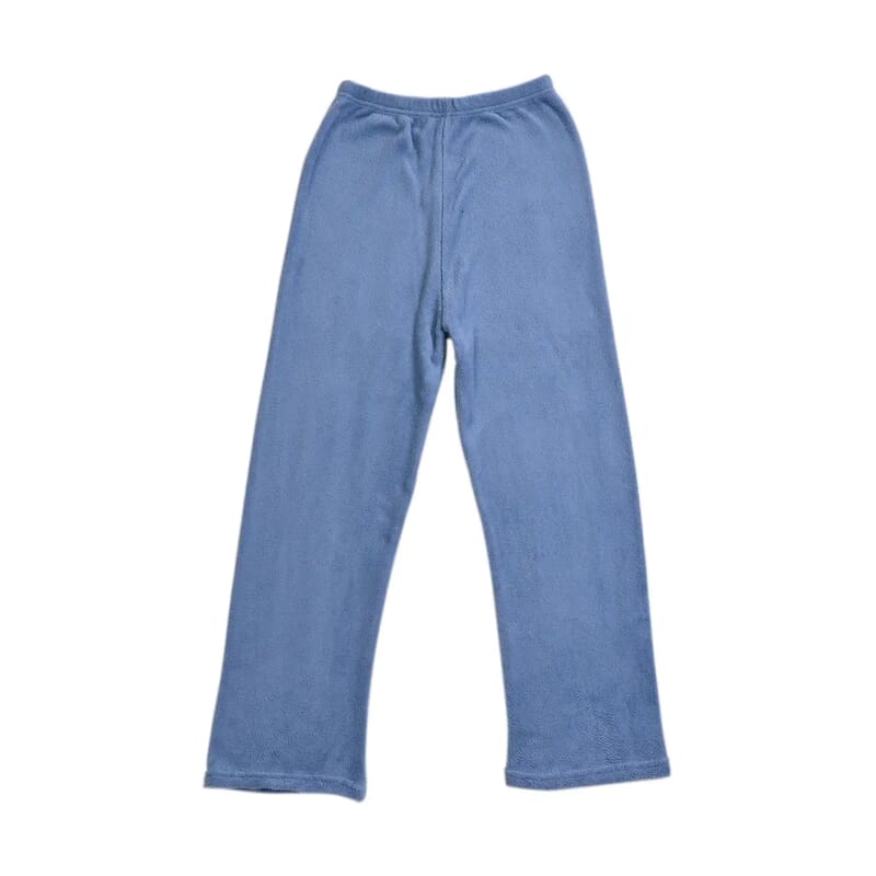 Tamsy Blush and Blue Fleece Set of 2 Pants - One Size Fits Most