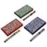 Set of 3 Purple, Green and Red Simulated Pearls, Beaded Journals and Matching Pen image number 0