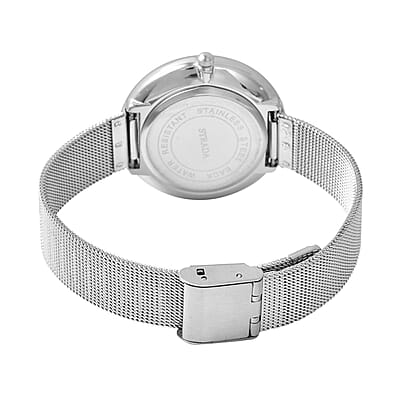 Strada Japanese Movement Watch with Stainless Steel Mesh Strap (36m)