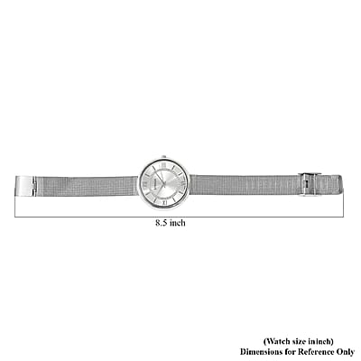 Strada Japanese Movement Watch with Stainless Steel Mesh Strap (36m)