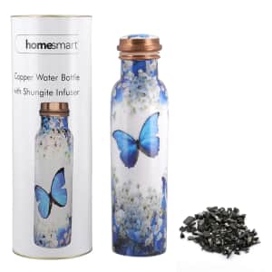 Buy Tuthi Glass Bottle with Bamboo Lid at ShopLC.