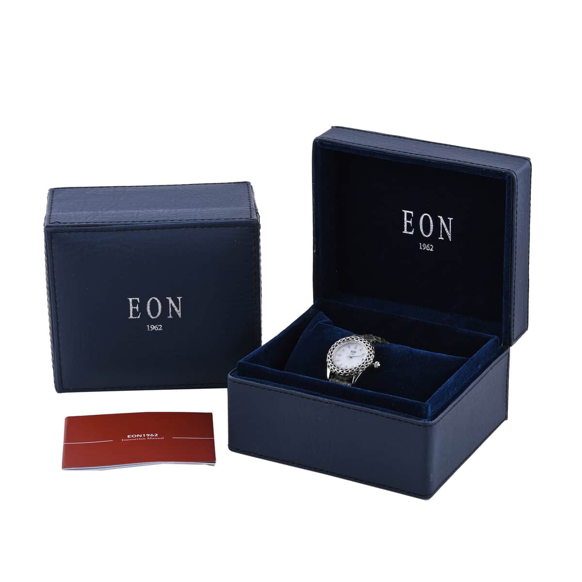 EON 1962 Swiss Movement Watch with Black and Grey Python Leather Band image number 6