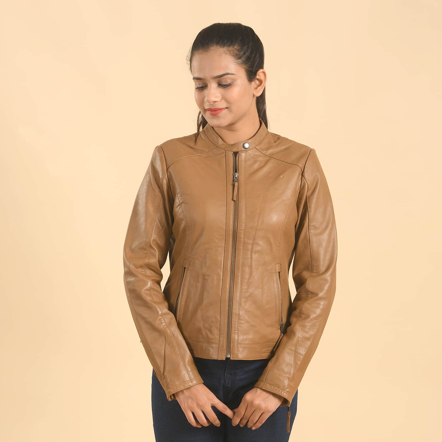 Leather scuba jacket womens new arrivals