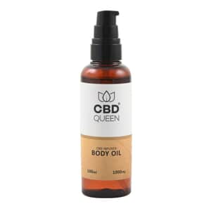 CBD Queen CBD Infused Body Oil Muscle Massage Oil for Body - Natural Therapy Oil Warming, Relaxing, Massaging Joint & Muscles - 100ml/3.3oz