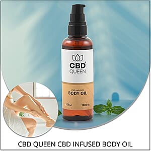 CBD Queen CBD Infused Body Oil Muscle Massage Oil for Body - Natural Therapy Oil Warming, Relaxing, Massaging Joint & Muscles - 100ml/3.3oz