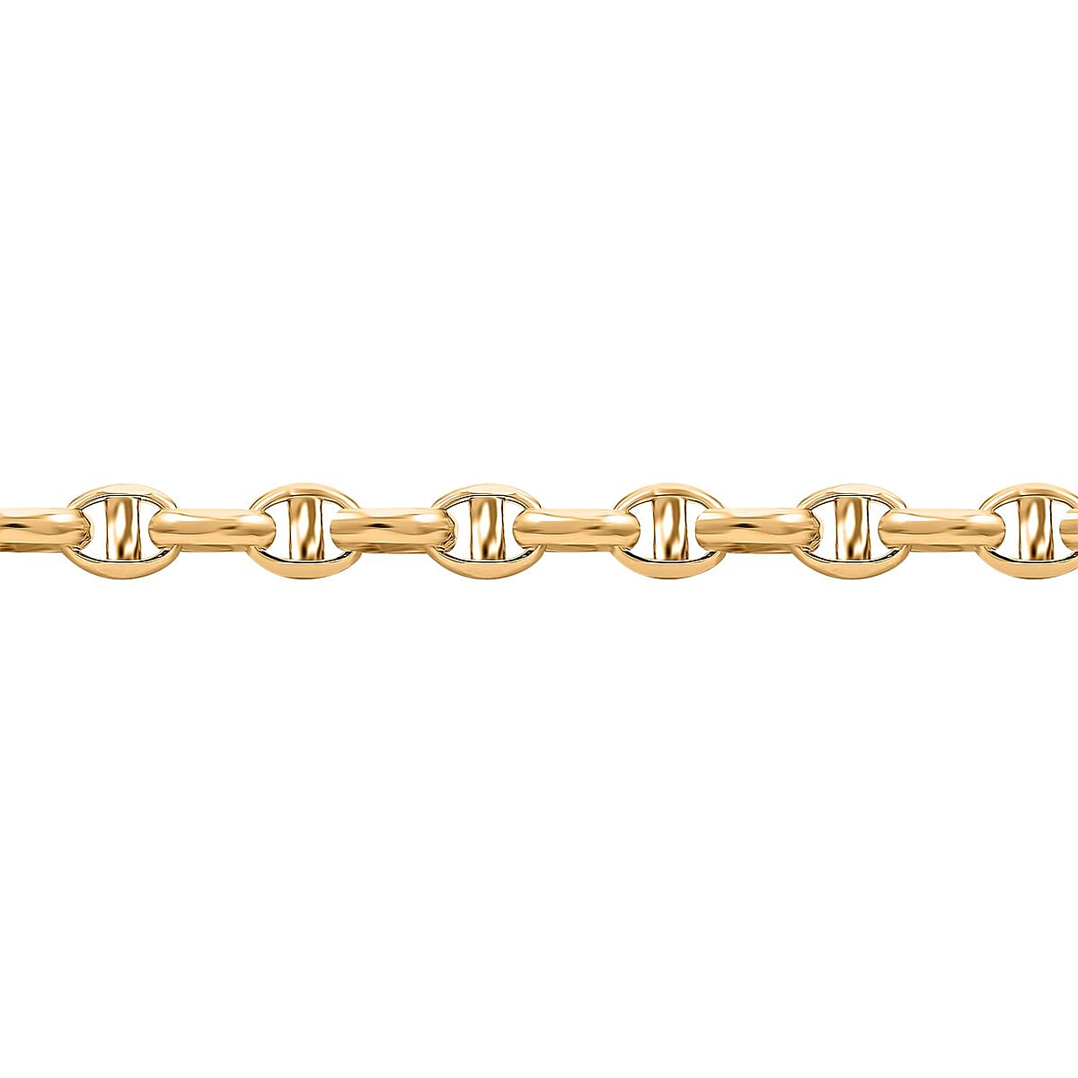 14K Yellow Gold Polished 5mm Hollow Filk Chain Bracelet (8.00 In) 5.40 Grams image number 2