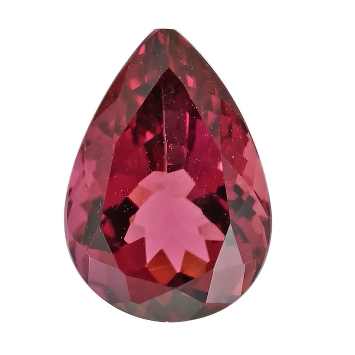 Certified & Appraised AAAA Ouro Fino Rubellite (Pear Free Size) 2.00 ctw image number 0