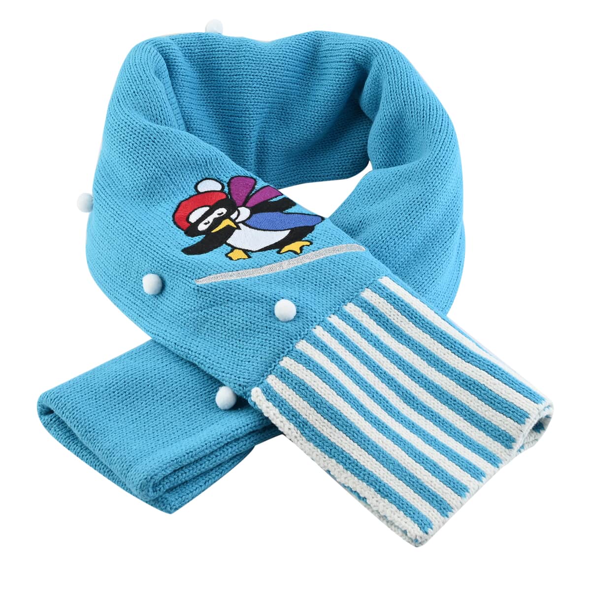 WHOOPI GOLDBERG Holiday Collection Penguin Scarf - One Size Fits Most (MADE IN THE USA) image number 2