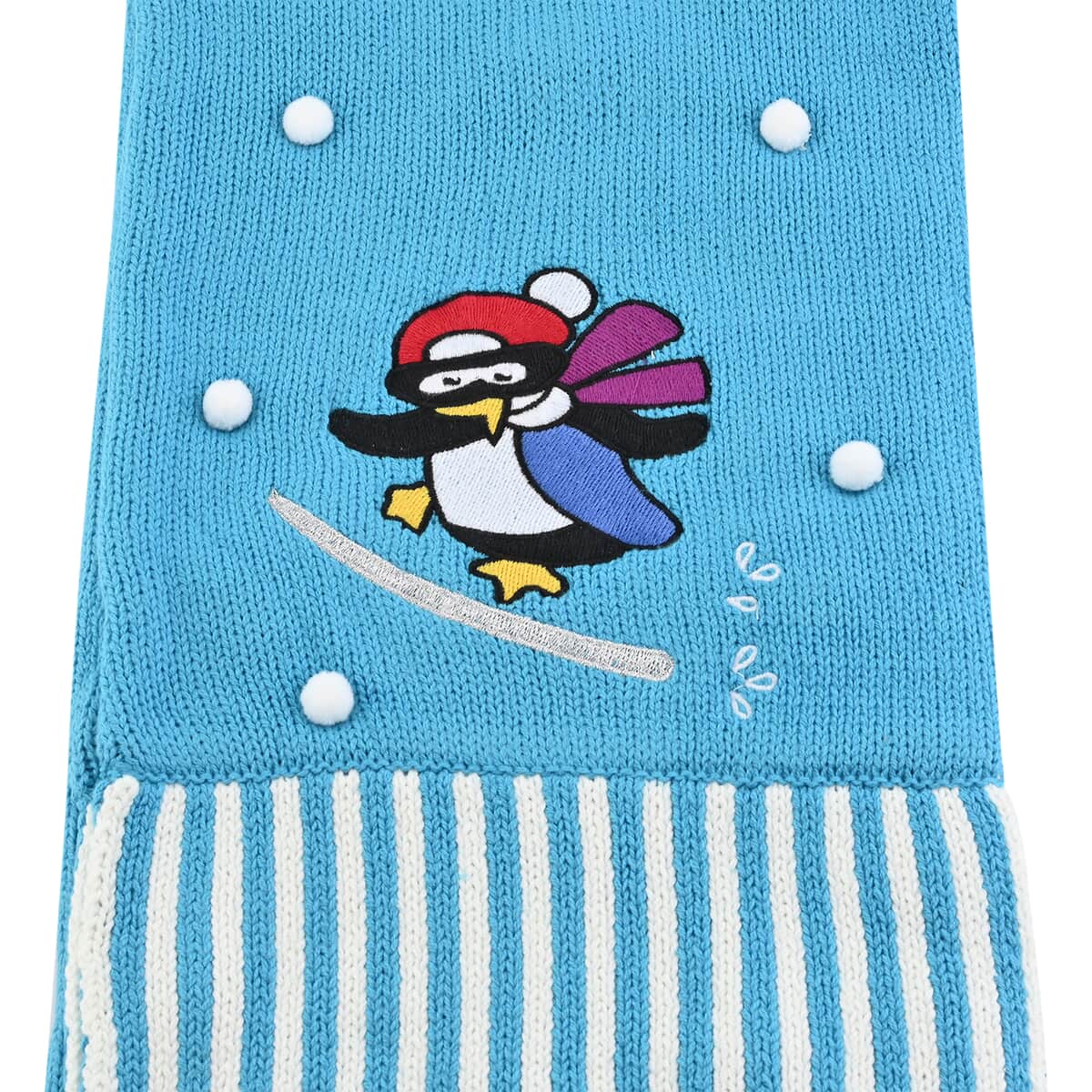 WHOOPI GOLDBERG Holiday Collection Penguin Scarf - One Size Fits Most (MADE IN THE USA) image number 4