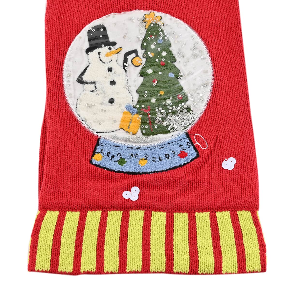 WHOOPI GOLDBERG Holiday Collection Snowman Scarf - One Size Fits Most (MADE IN THE USA) image number 4
