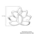 Sterling Silver Lotus Flower Earrings 1.3 Grams image number 4
