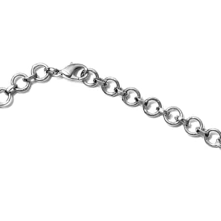 Matrix Silver Shungite Necklace 18 Inches in Platinum Over Copper 27.15 ctw image number 4