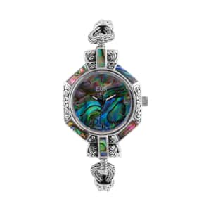 Bali Legacy Eon 1962 Abalone Shell Swiss Movement Sterling Silver Bracelet Watch (7.50-8.00 In) (26mm)