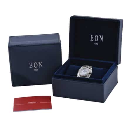 Bali Legacy Eon 1962 Swiss Movement Cuff Bracelet Watch in Sterling Silver (7.50 in) 49.50 Grams image number 6