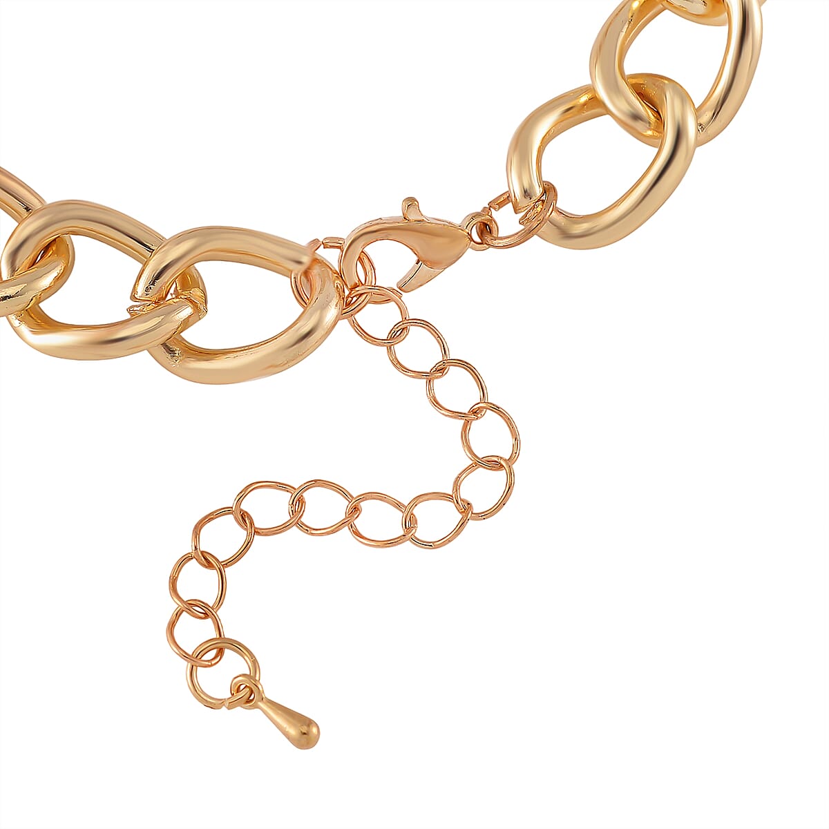 Black and White Austrian Crystal and Enameled Cuban Link Chain Panther Bracelet in Goldtone (8.0-10In) image number 4