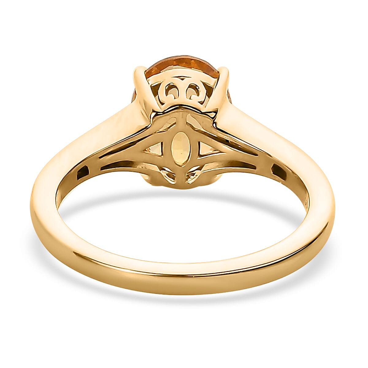 Premium Brazilian Heliodor and Black Diamond Ring in Vermeil Yellow Gold Over Sterling Silver (Size 10.0) 1.65 ctw