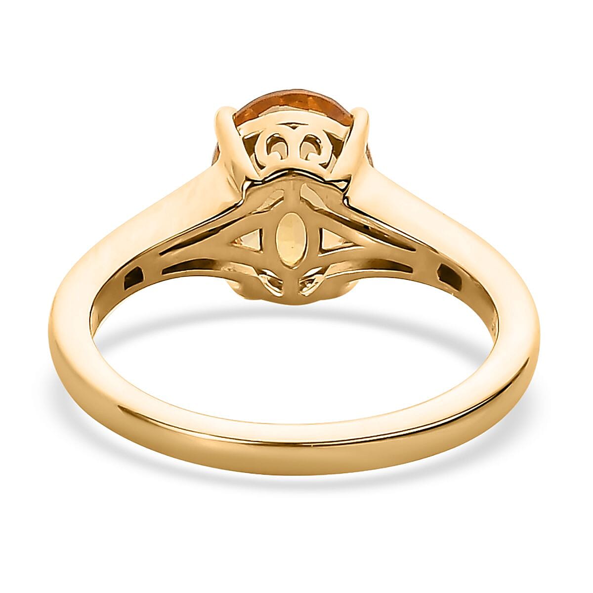 Premium Brazilian Heliodor and Black Diamond Ring in Vermeil Yellow Gold Over Sterling Silver 1.65 ctw image number 3