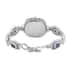 Bali Legacy Eon 1962 Multi Gemstone Swiss Movement Bracelet Watch in Sterling Silver (Up to 7.50 in) 9.00 ctw image number 4