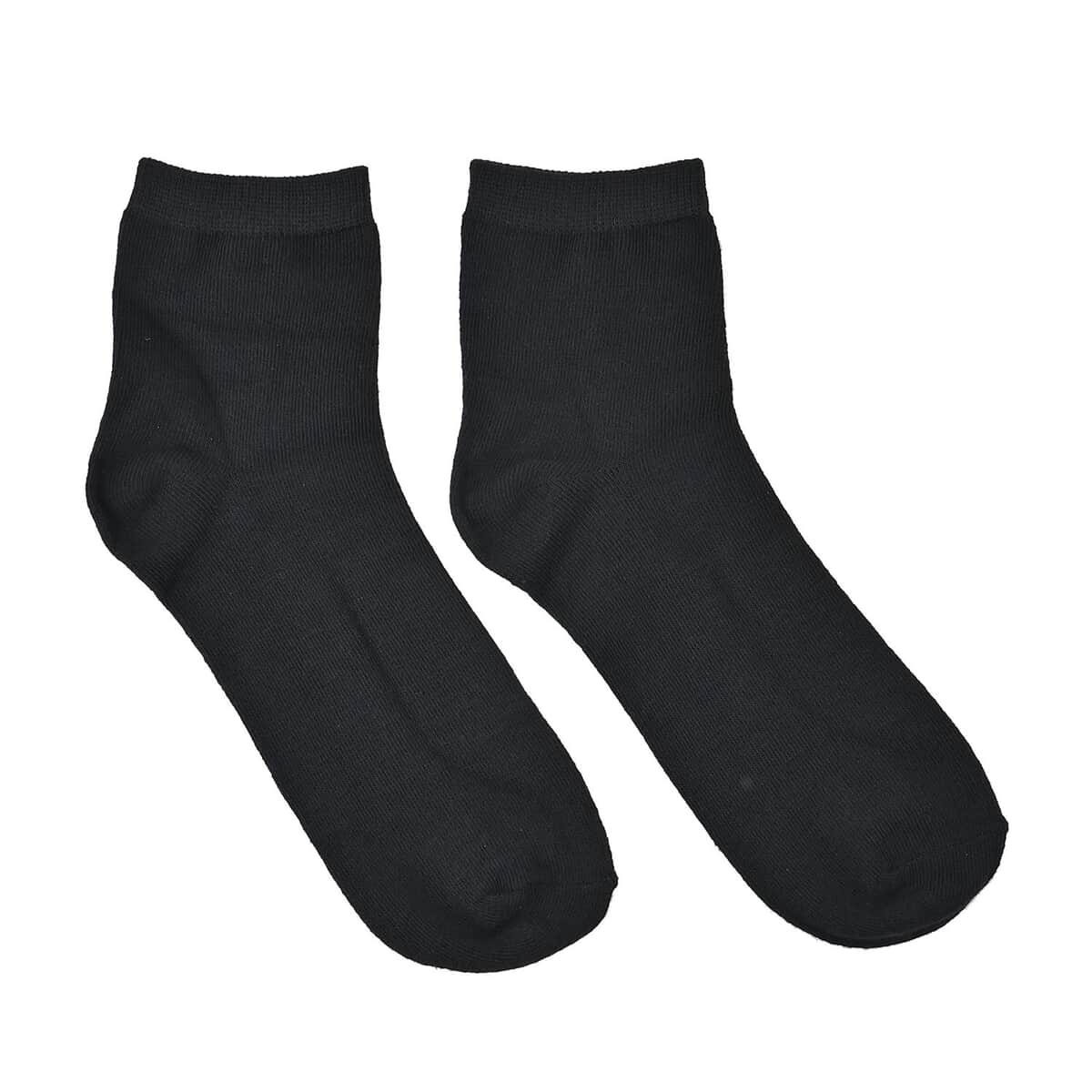 Black Set of 20 Pair Ankle Socks image number 1