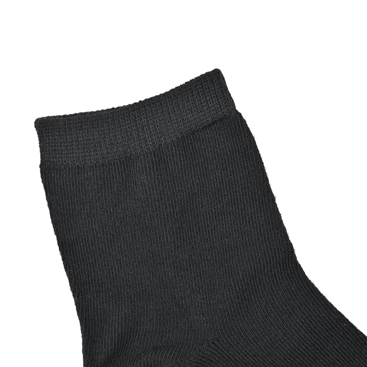 Black Set of 20 Pair Ankle Socks image number 4