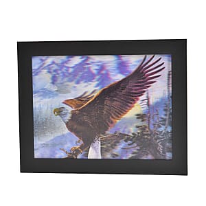 Eagle 3D Holographic Painting 3 Images in 1 Picture Frame
