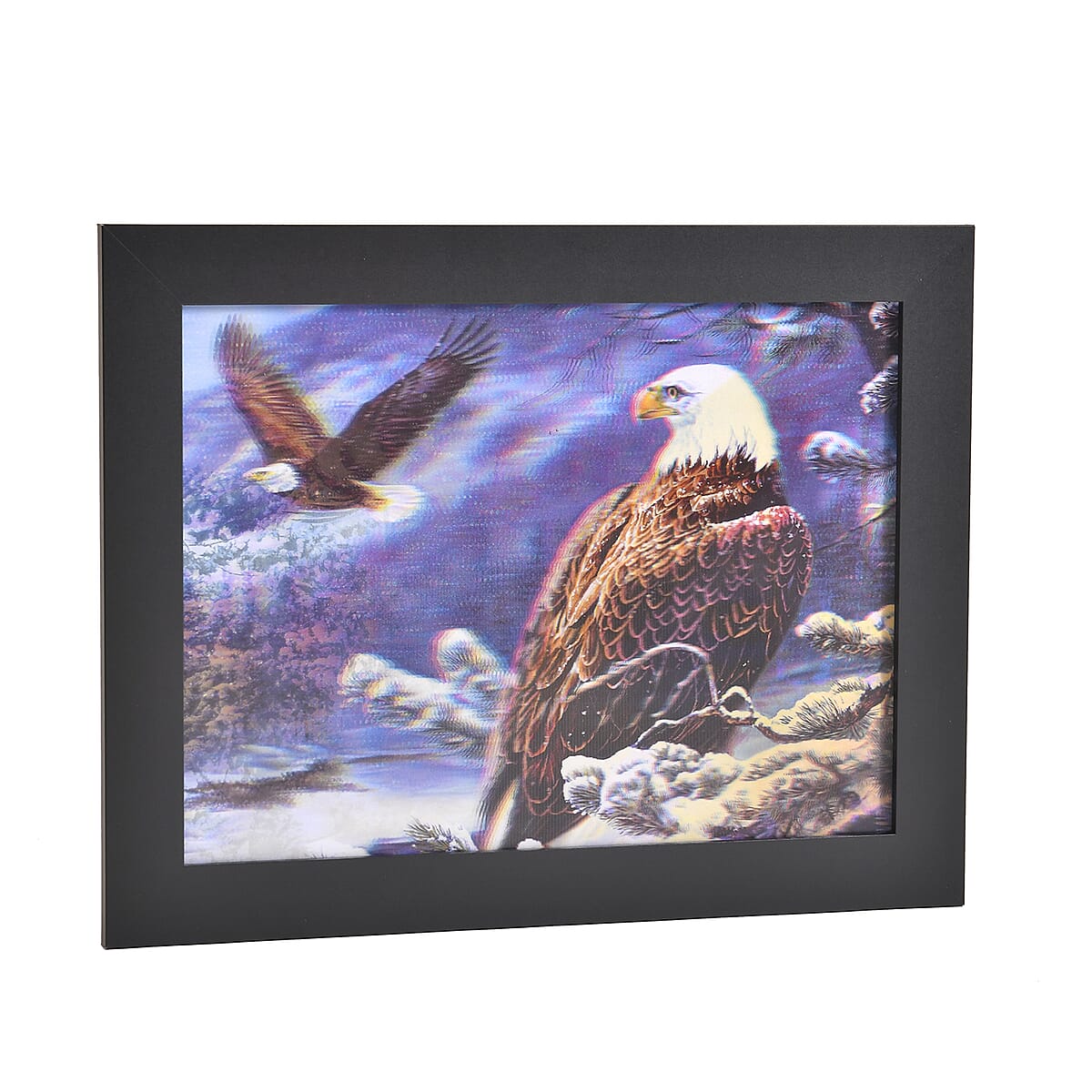 Eagle 3D Holographic Painting 3 Images in 1 Picture Frame image number 2