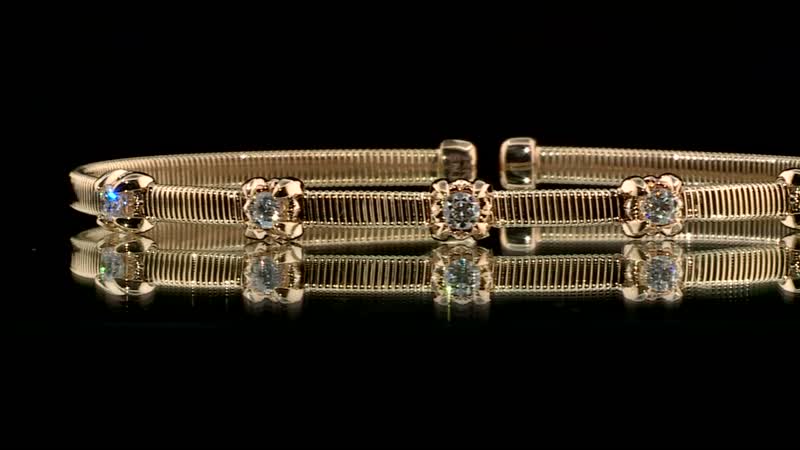 Modani AdaptGlam Diamond Wristlet 14K Rose Gold Diamond (G, VVS) (6.25 in) (7.15 g) 0.40 ctw