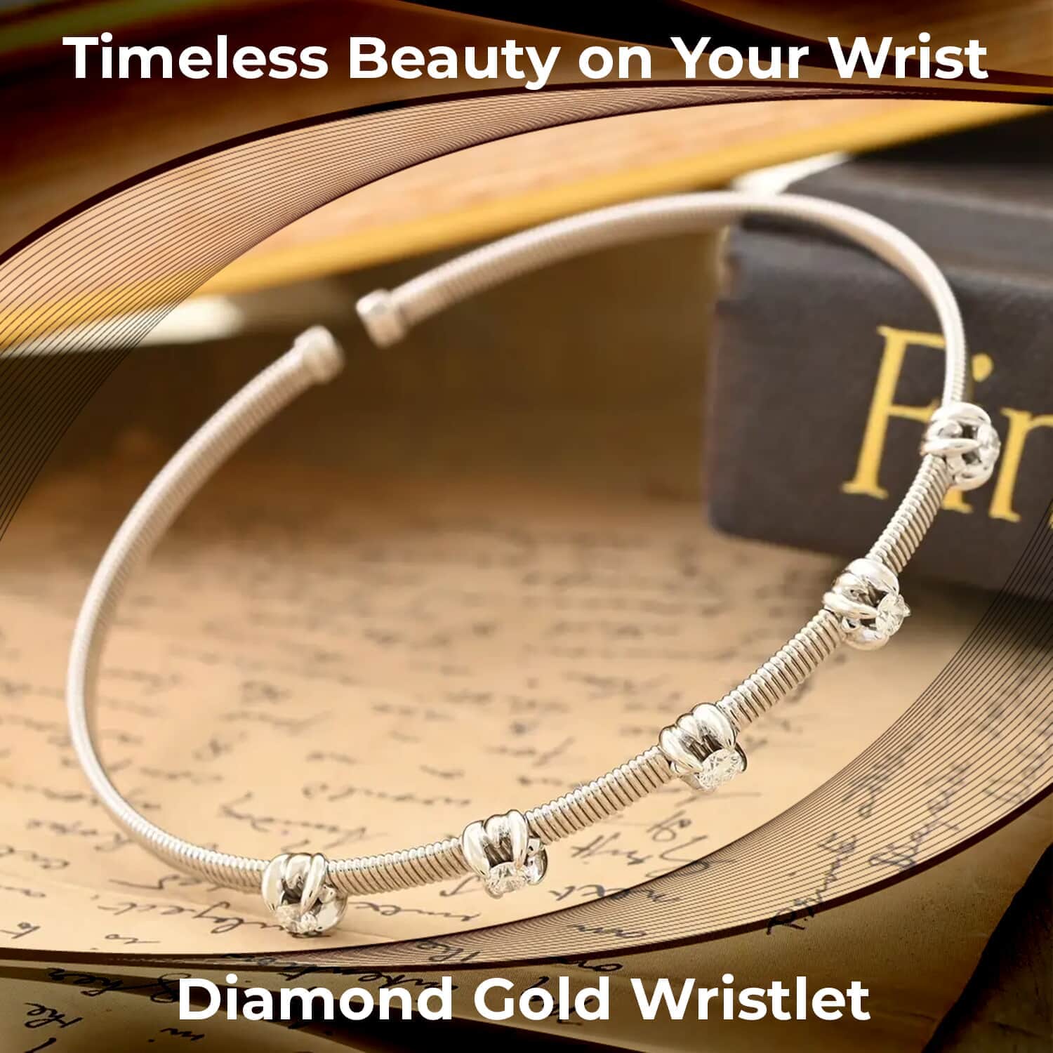 Buy Modani Diamond Wristlet, 14K White Gold Wristlet, G, VVS 