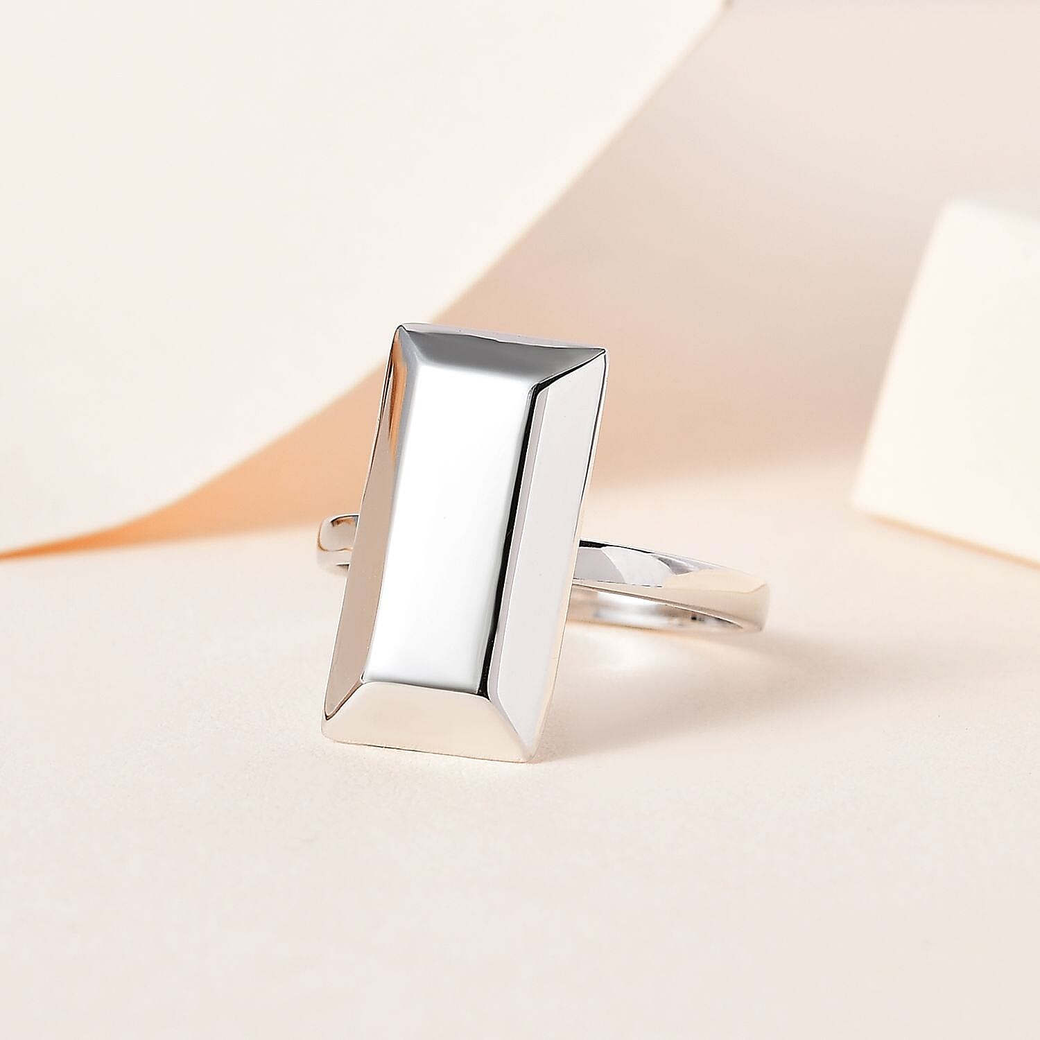 Bar Ring in Sterling Silver (Size 7.0) 2.65 Grams