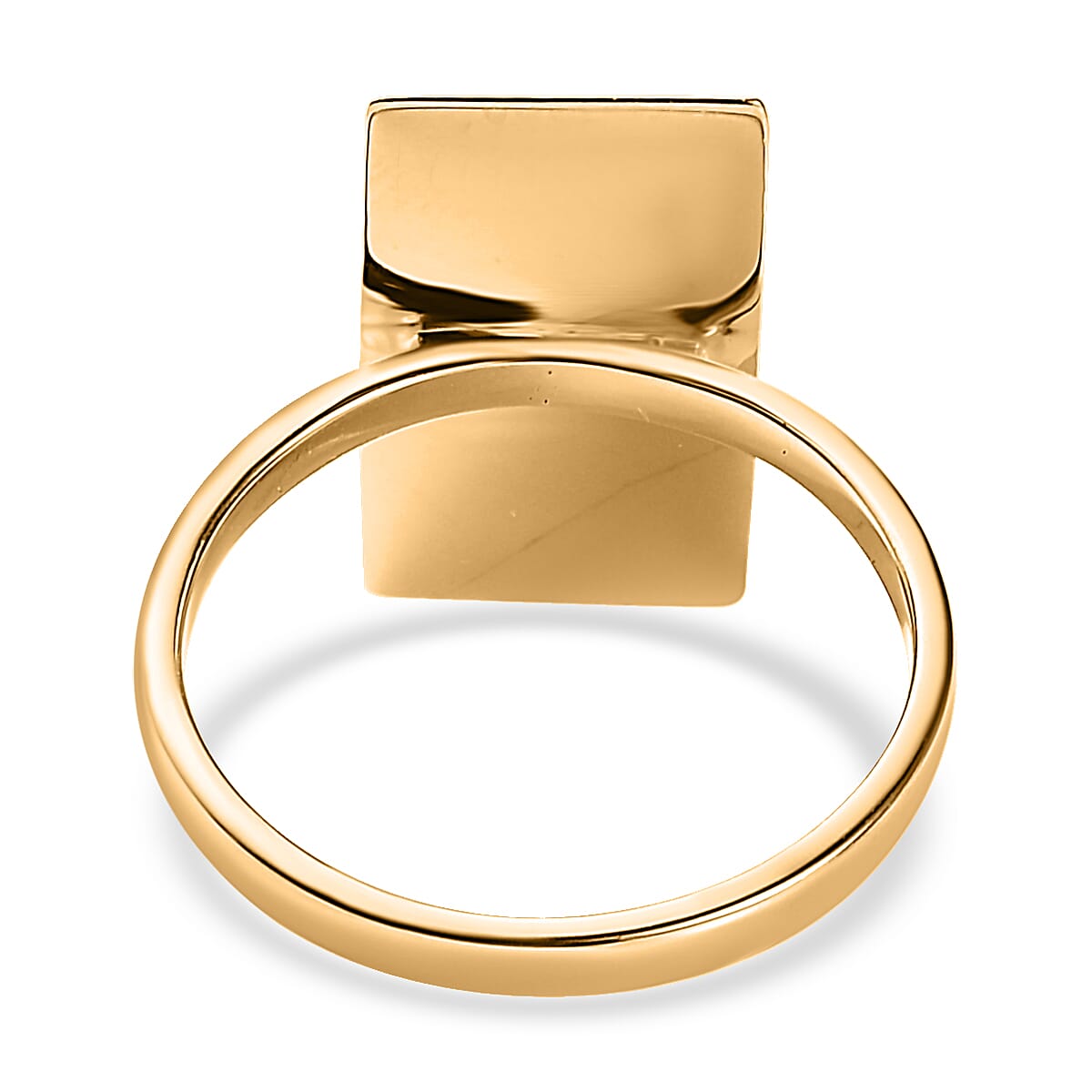 14K Yellow Gold Over Sterling Silver Bar Ring (Size 7.0) 2.65 Grams image number 4