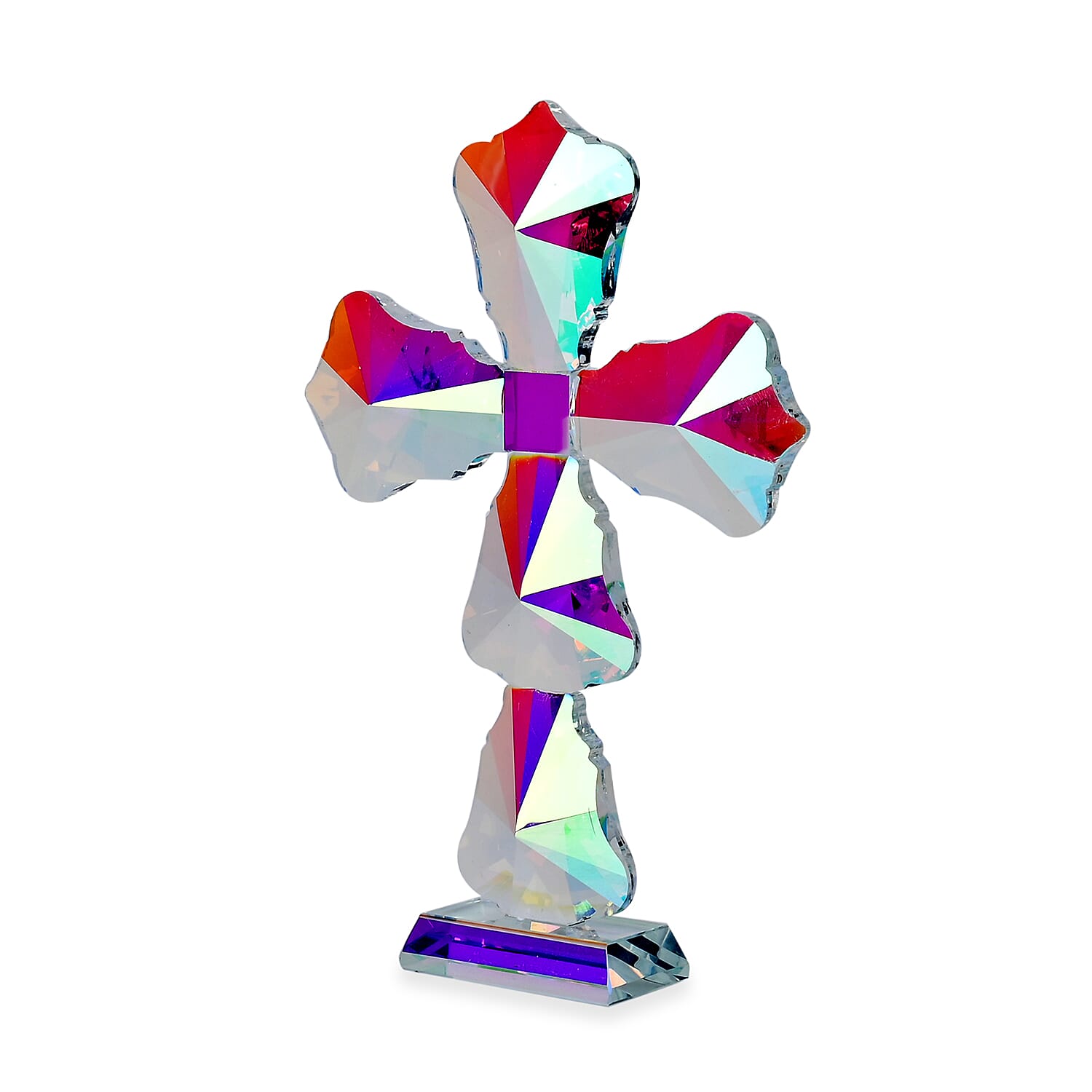Transparent Crystal Decorative Cross