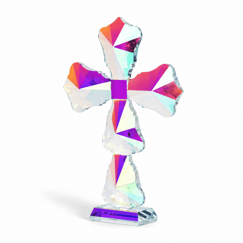 Livmore Transparent Crystal Decorative Cross