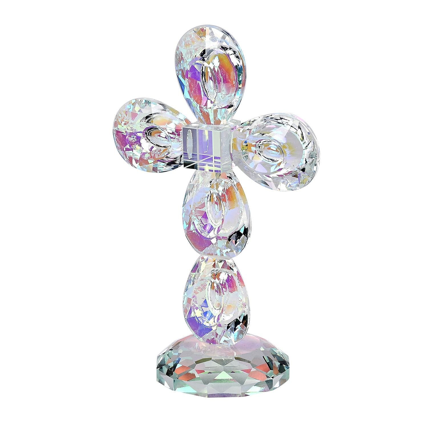 Transparent Crystal Decorative Cross